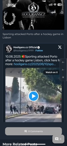 Hooligans.cz screenshot