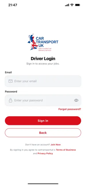 Car Transport UK Drivers screenshot 3