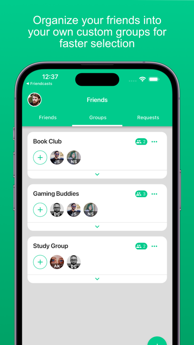 Friendcasts Screenshot