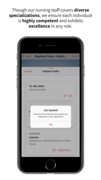 McCare App Screenshot