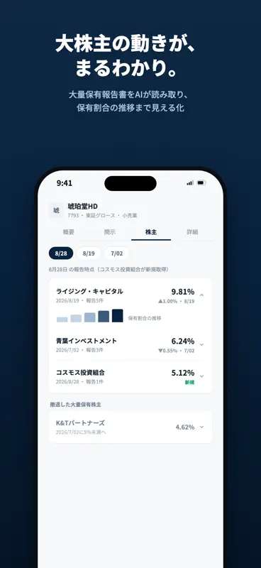 3分開示 - 適時開示・EDINETをAIが解説 screenshot 3 of 6