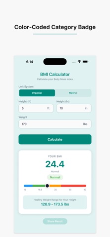 BMI Calc & Tracker Screenshot 2 of 5