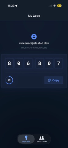 SlashID Authenticator screenshot