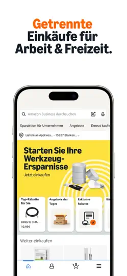 Screenshot von Amazon Business: Großhandel auf dem iPhone 4