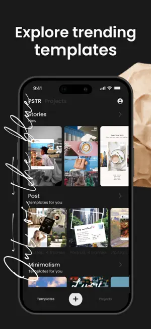 PSTR: AI Collage & Carousel iPhone screenshot 5