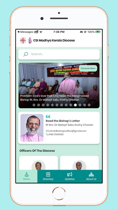 CSI Madhya Kerala Diocese Screenshot