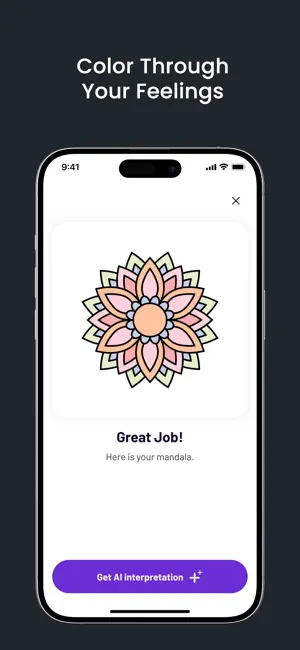 Mandala AI: Art Therapy App screenshot 3
