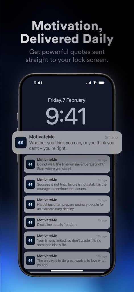MotivateMe | Daily Motivation - Health & Fitness App | MWM