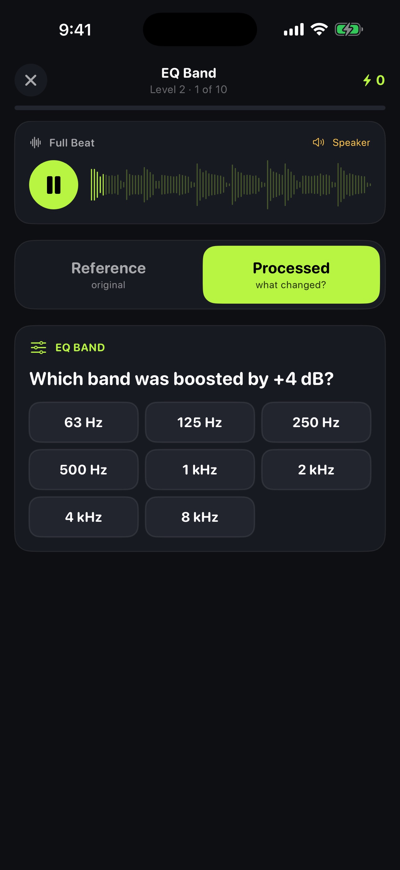 Screenshot 2 of MixEar: Ear Trainer for Mixing