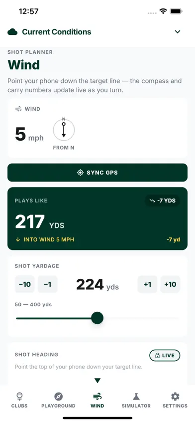 TrueYardage Golf screenshot 1
