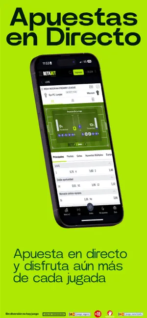 RETABET: Apuestas Deportivas iPhone screenshot 5