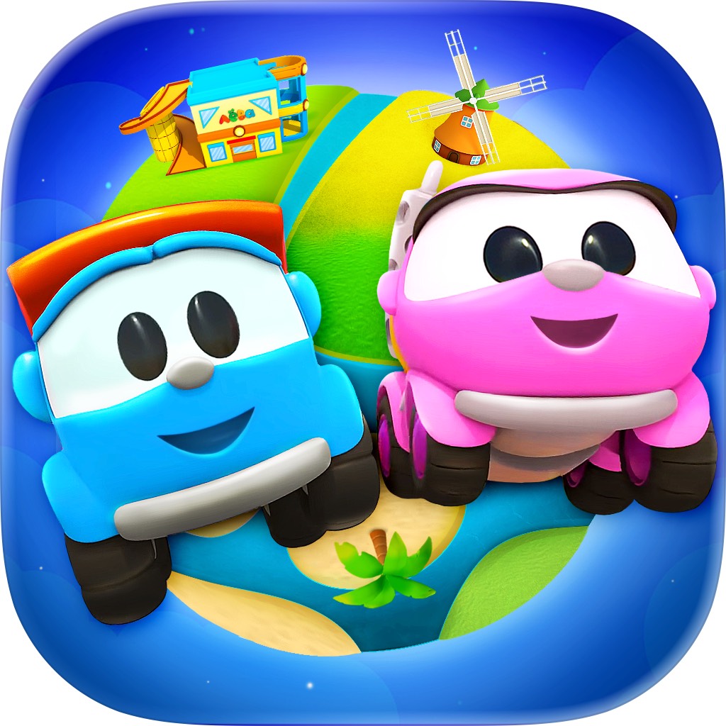 Apple App Store cover for Leo's World: cars & adventures