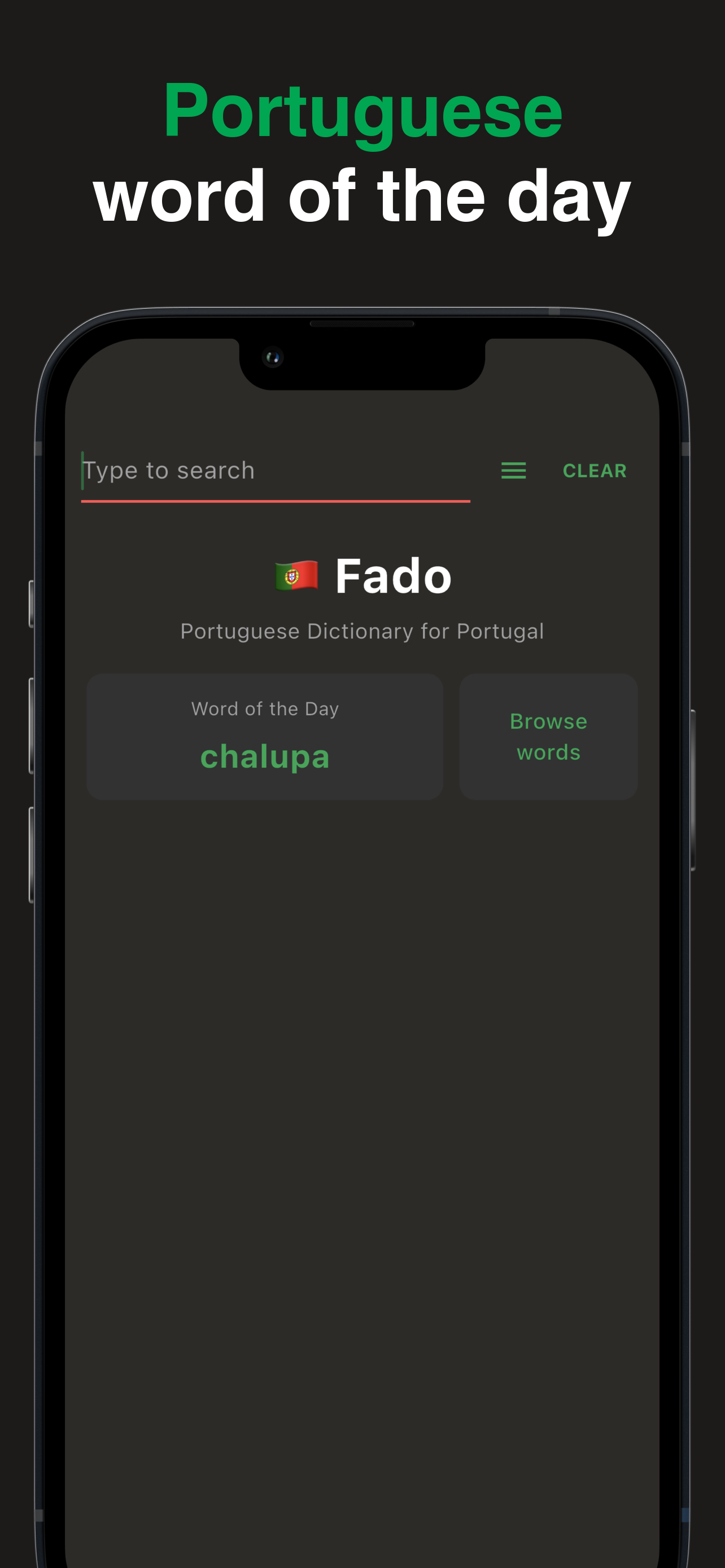 Fado: Portuguese Dictionary