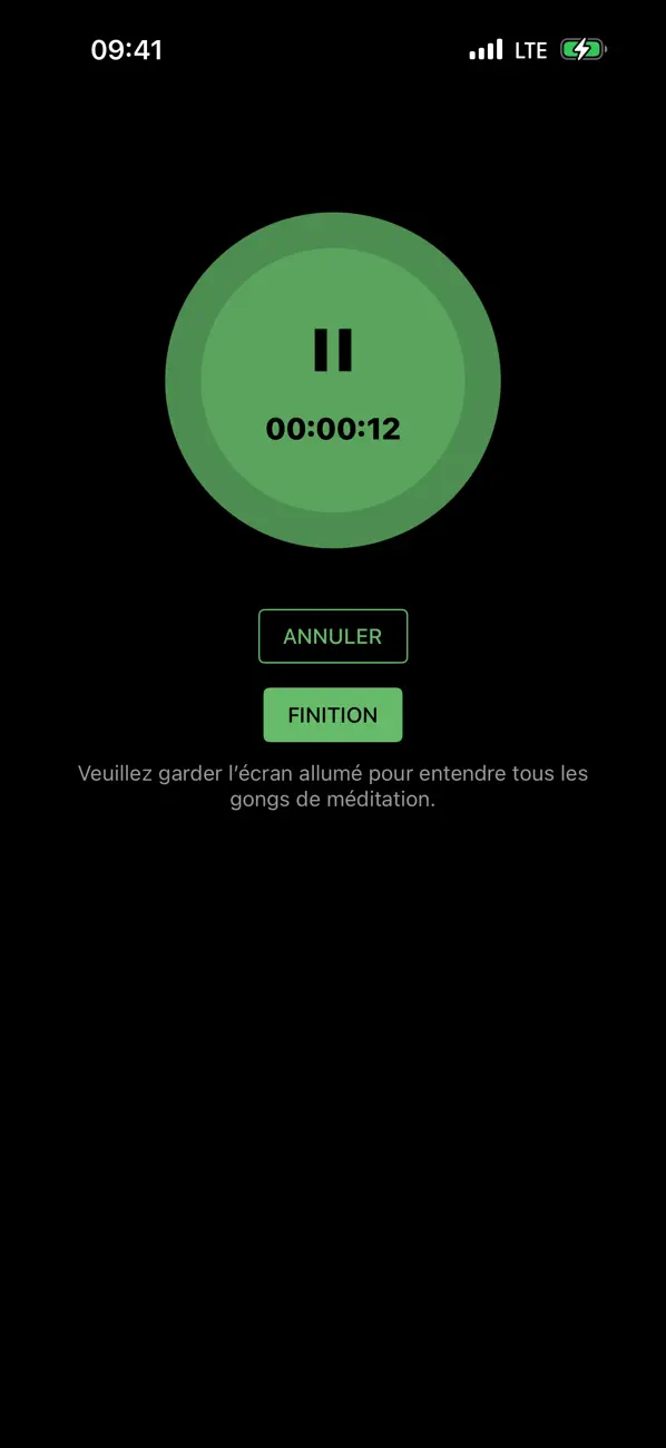 Screenshot #2 pour Minuteur méditation non guidée