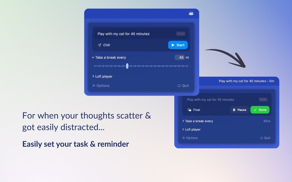 #1. Satu - One Task at Menubar (macOS) 来自: Singgih Nn