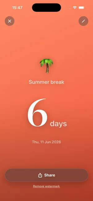 Soon: Countdown Widget screenshot 4