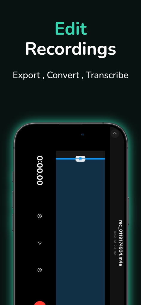 Mic to Speaker - Virtual Mic - This tool features a dedicated audio editor, allowing for precise trimming of recorded audio segments and offering options for quick export and format conversion.