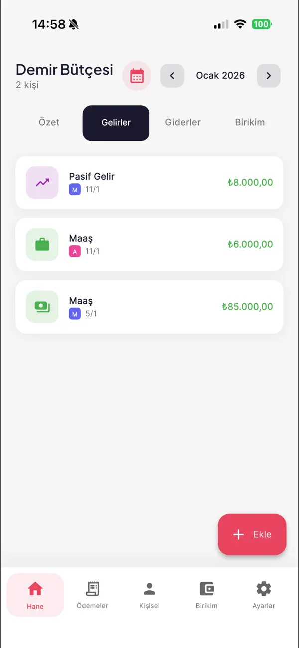Screenshot #2 pour Budixo – Ev Bütçe Yönetim