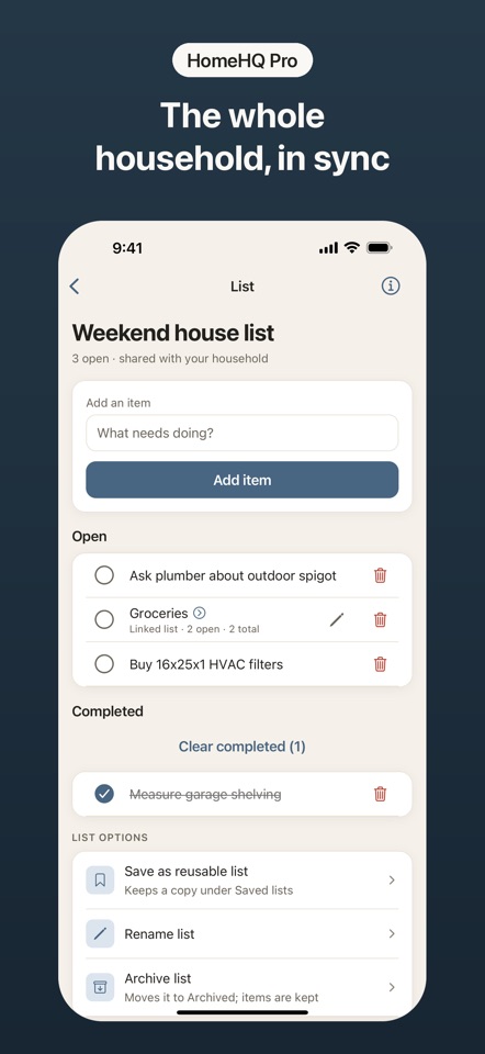 HomeHQ: Your Home Headquarters screenshot 5
