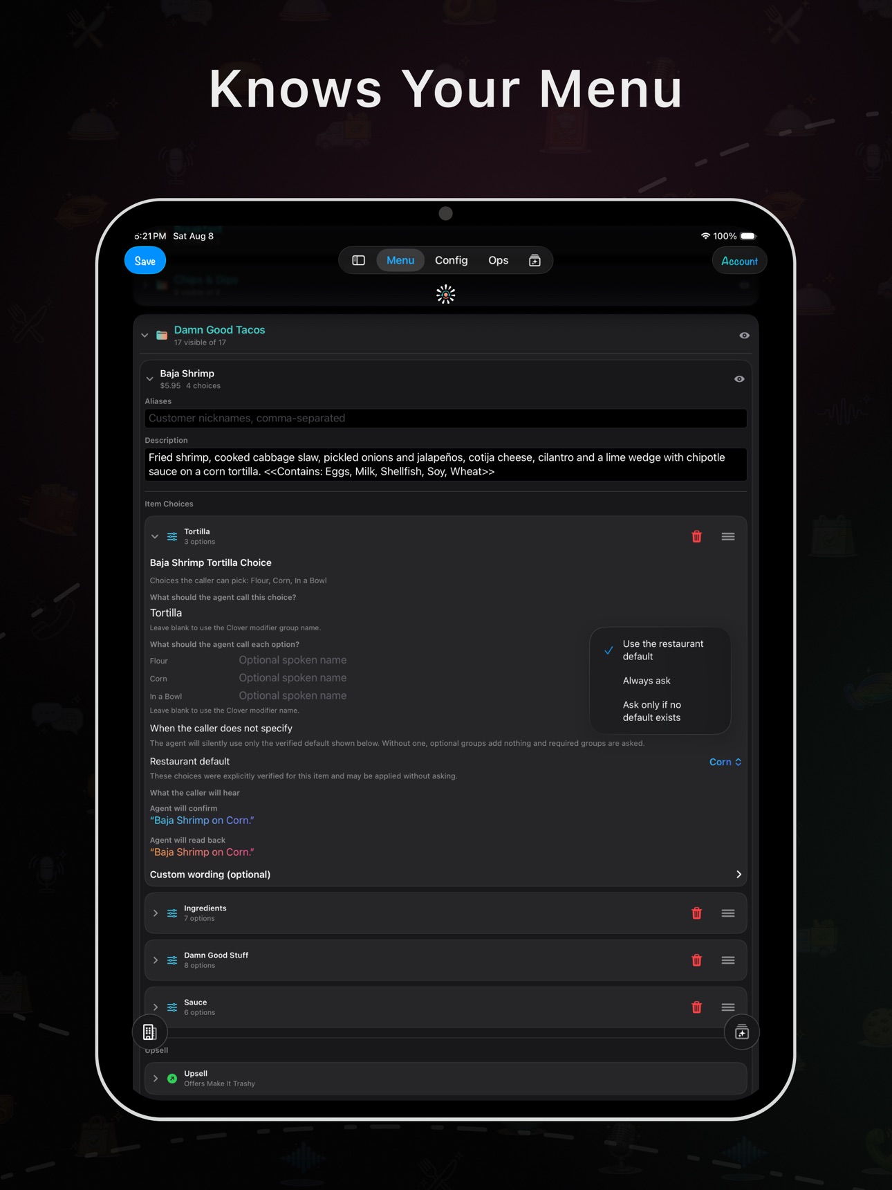 Screenshot 10 of Tavra: Restaurant Phone Agent