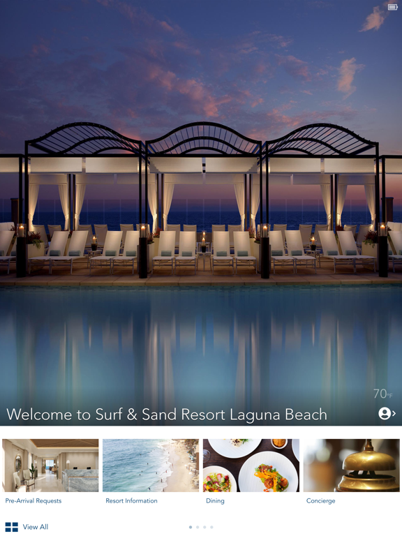 Surf & Sand Resort LagunaBeach iPad screenshot 1 - Travel app
