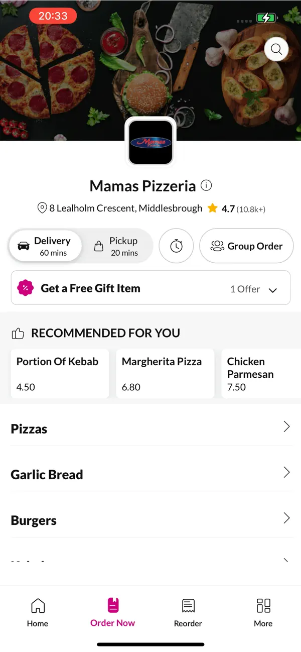 Screenshot #3 pour Mamas Pizzeria