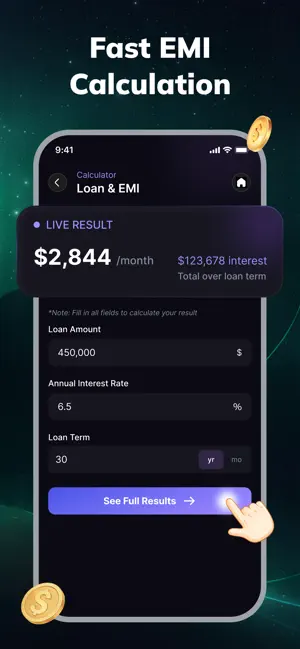 CalFi: Loan, EMI & Savings screenshot 2