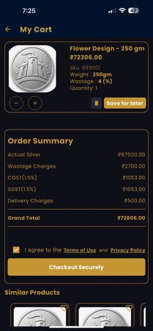 Samrajya Silvers App Screenshot 5 of 5