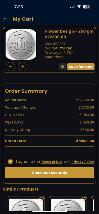 Samrajya Silvers App Screenshot 5 of 5