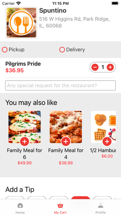 Spuntino - Restaurant Screenshot