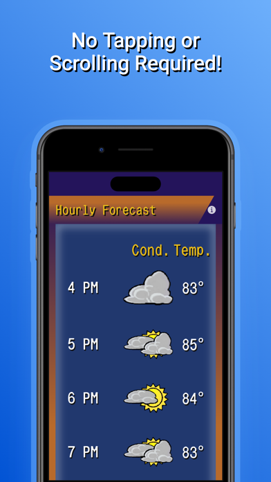 Classy Weather Retro Forecast Screenshot