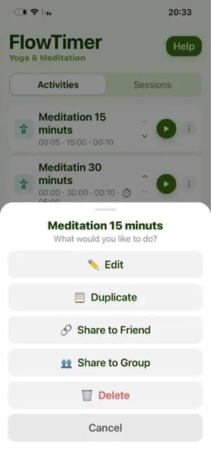 FlowTimer - Yoga & Meditation screenshot 1