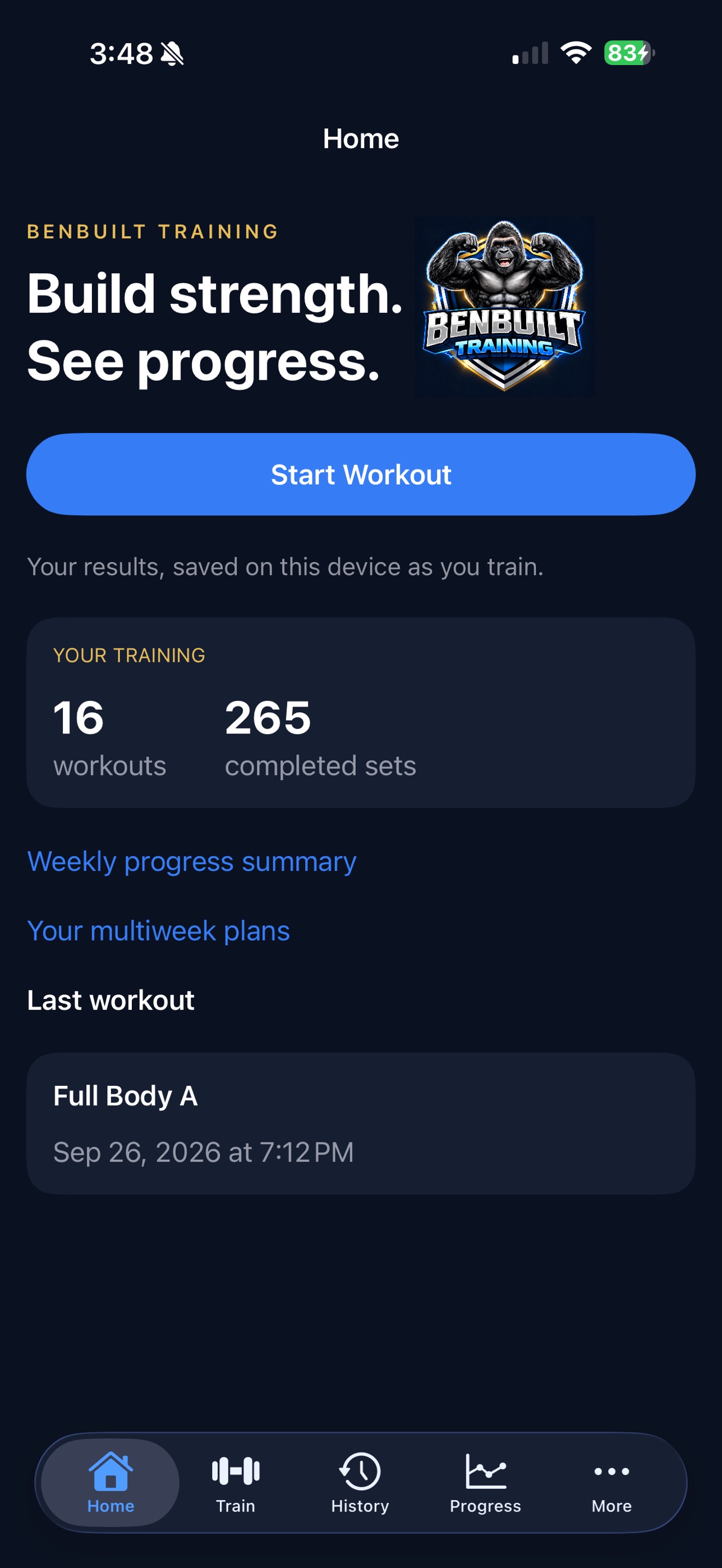 Screenshot 1 of BenBuilt Training
