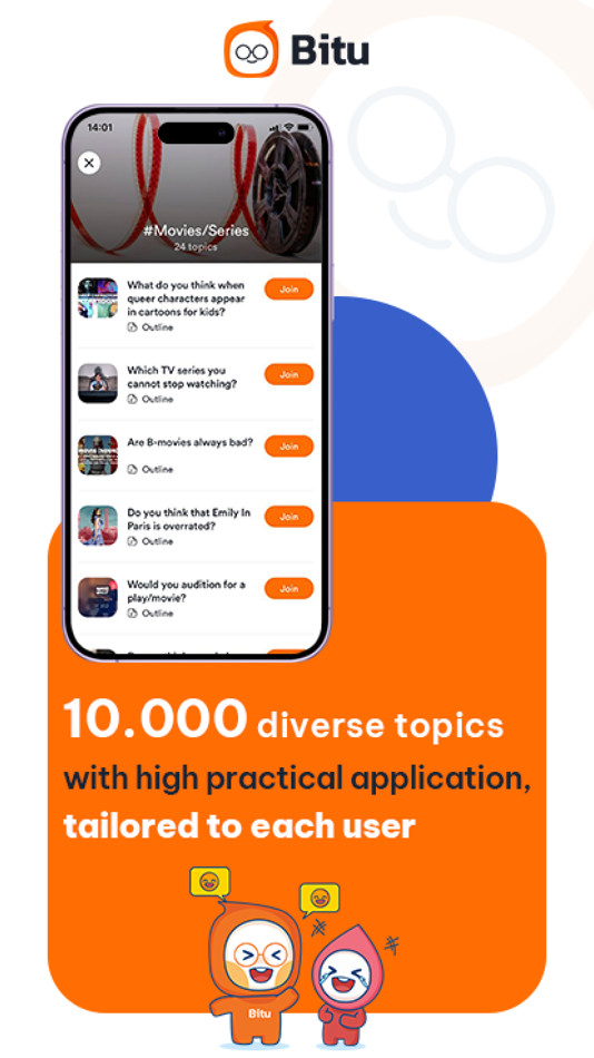 #6. Bitu - Let’s Speak English (iOS) بواسطة: BITU PTE. LTD.