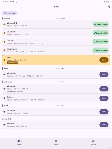 PillStamp: Pill Reminder iPad screenshot