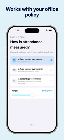 OfficeComply: RTO Tracker iPhone screenshot