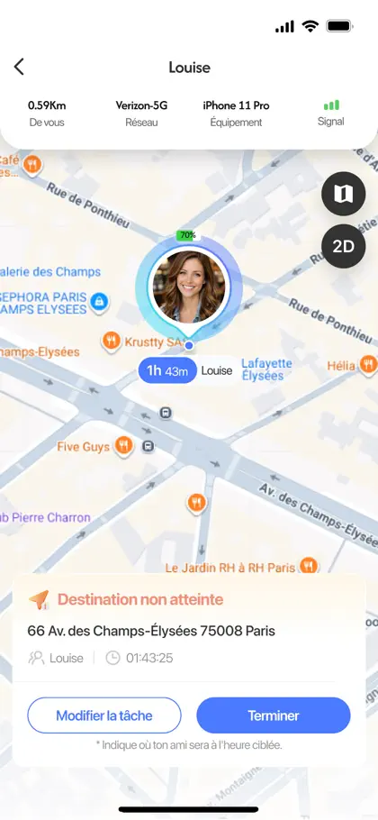 Screenshot 5 di 5 di LiveLoc: GPS Phone Tracker