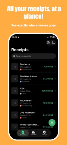 Receipt Vault: Expense Scanner screenshot 1