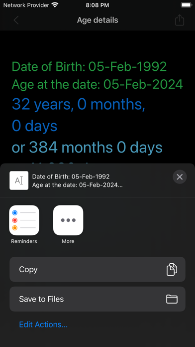 App screenshot