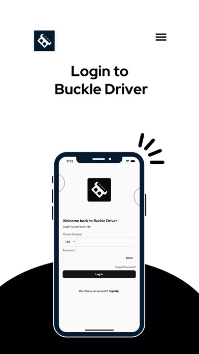 Buckle Driver App Screenshot