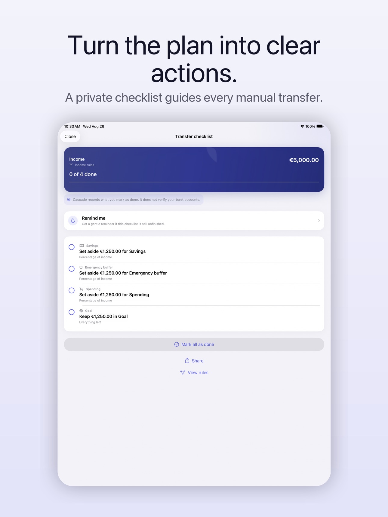 Screenshot 9 of Cascade: Income Planner