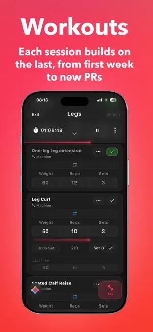 Repit: Workout & Calorie Log screenshot 2