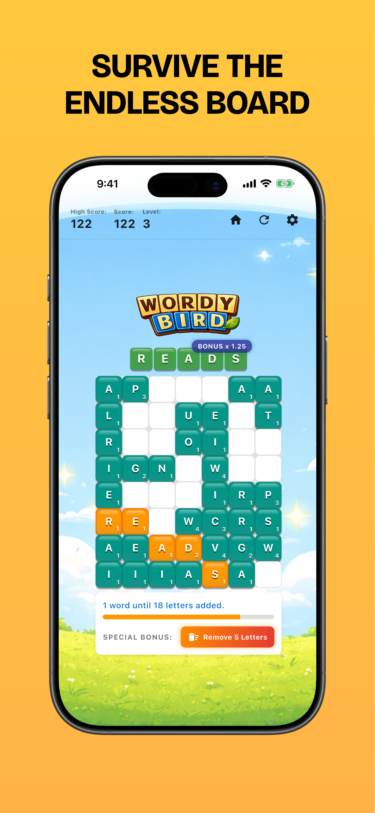 Wordy Bird: Word Swipe Game screenshot 3