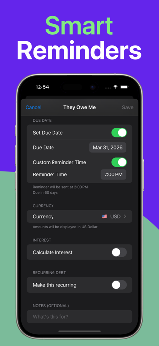 Payback - Debt & IOU Tracker Screenshot 4 of 6