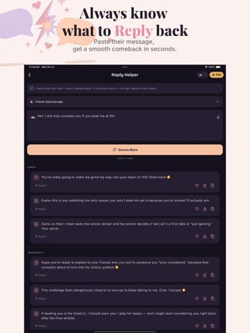 Rizz Flex AI Rizz App & Lines iPad screenshot