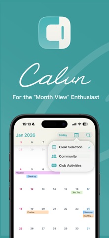 Calun: Simple Monthly Calendar Screenshot 1 of 4