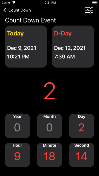 Screenshot #2 pour Day Counter : Count Down & Up