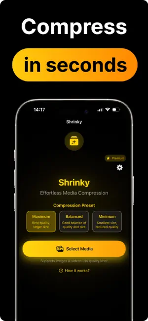 Video Compressor: Shrinky screenshot 1