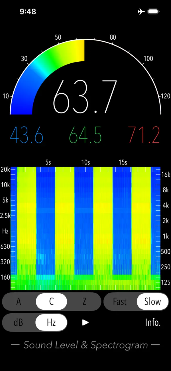 #4. Sound Level & Spectrogram (iOS) Por: TOON,LLC