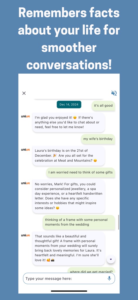 Lumii.life – AI Wellbeing App - lumii-life-ai-chat-memory